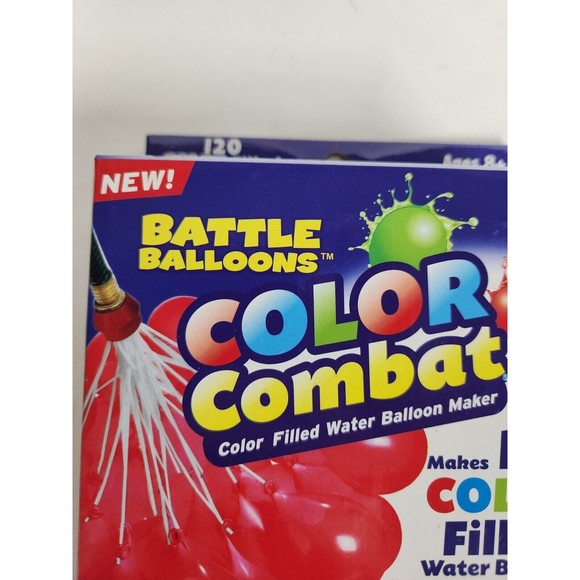Battle Balloons Color Burst 120ct Non Staining Red Blue Green - Picture 8 of 10